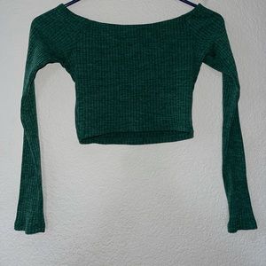 {3 for $25💋} 
Green long sleeve crop top